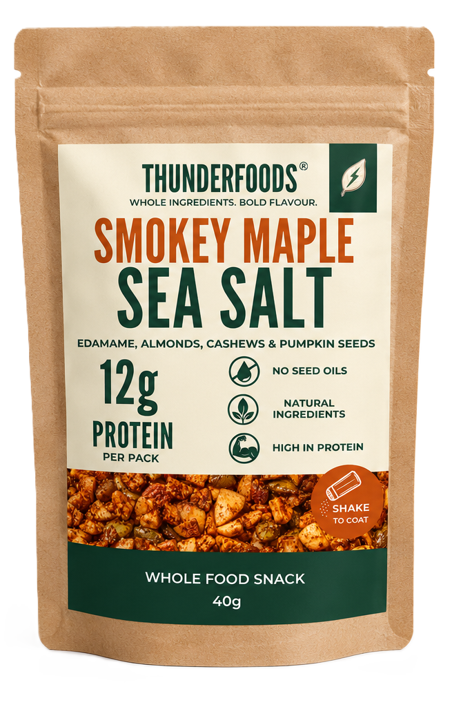 Smokey Maple & Sea Salt – High Protein Nut & Seed Mix · 40g x 6
