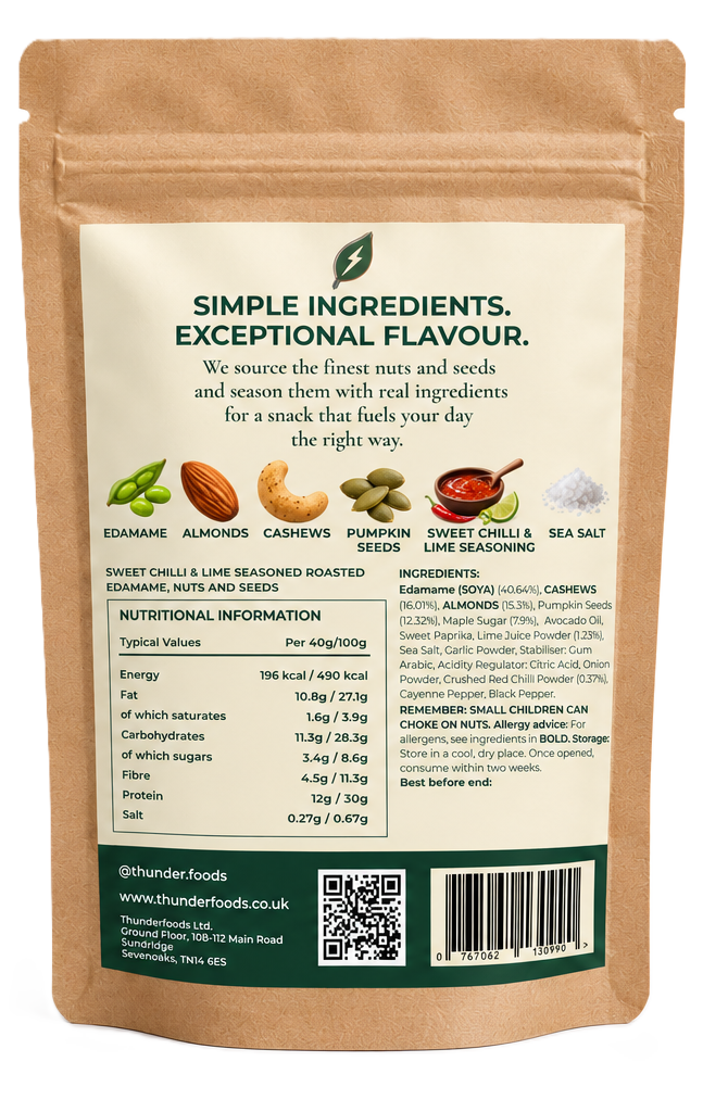 Sweet Chilli & Lime – High Protein Nut & Seed Mix · 40g x 6